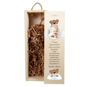 Podziękowanie dla Ojca Chrzestnego - skrzynka na wino