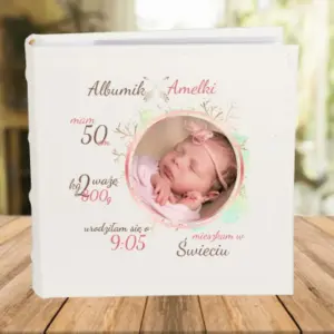 Album metryczka ze zdjęciem