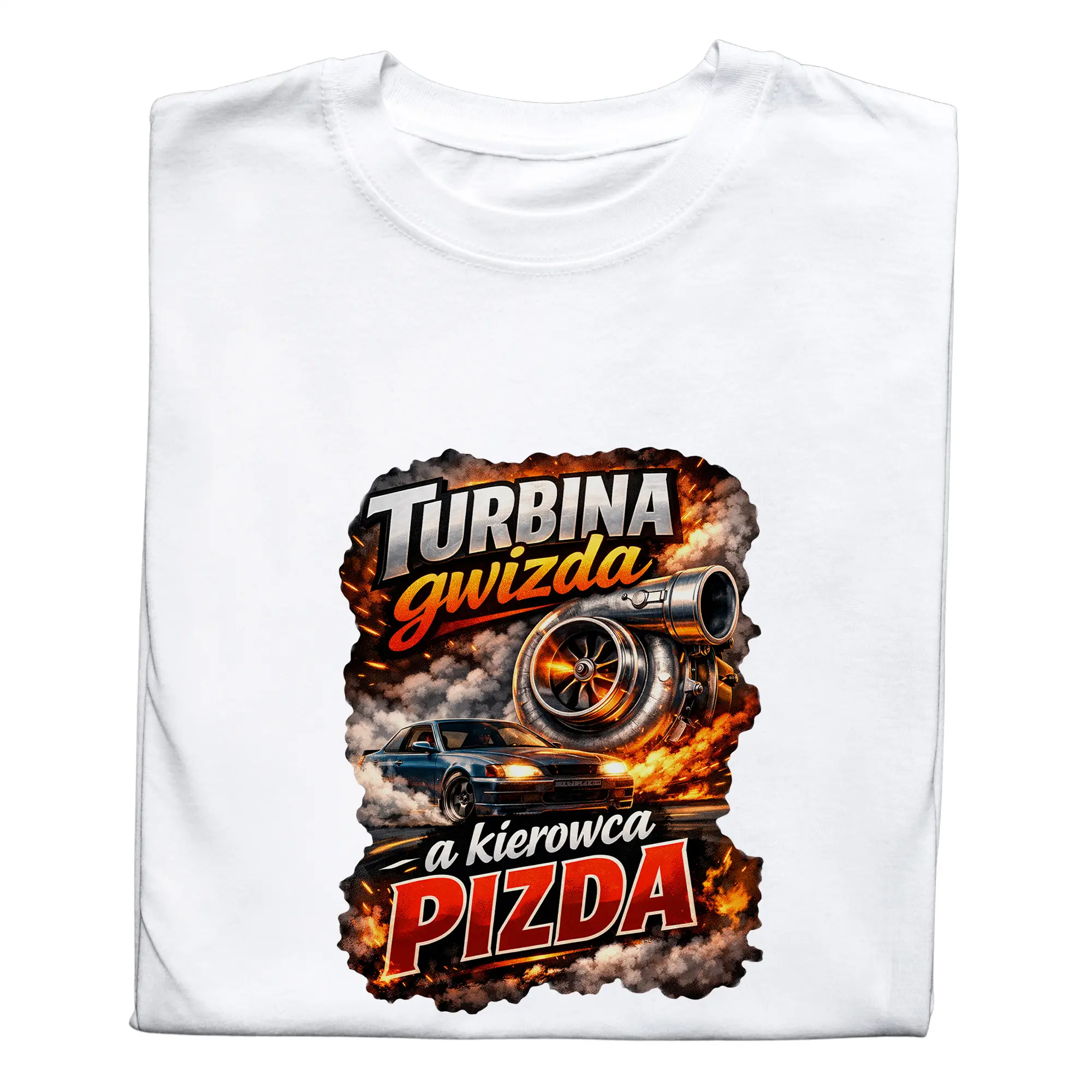 Koszulka Turbina Gwizda Kierowca – śmieszny prezent dla fana motoryzacji - obrazek 2