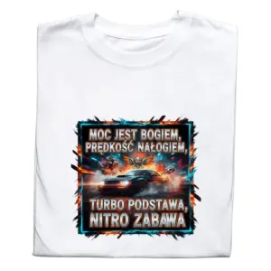 Koszulka Fan Samochodów – śmieszny t-shirt z nadrukiem, idealny prezent