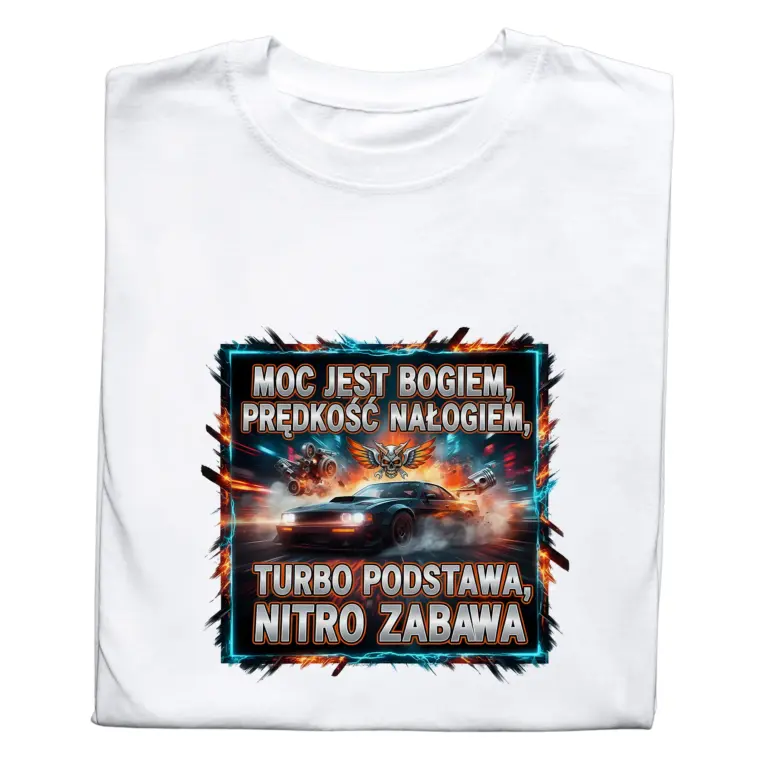 Koszulka Fan Samochodów – śmieszny t-shirt z nadrukiem, idealny prezent