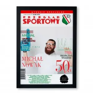 Personalizowany plakat „Przegląd Sportowy” – Okładka gazety na urodziny