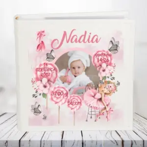 Album z metryczką dla dziewczynki