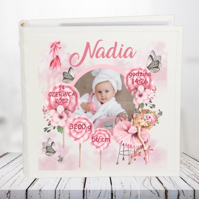 Album z metryczką dla dziewczynki