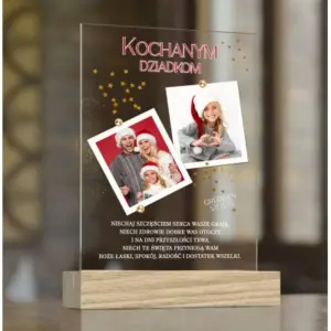 Zdjęcia na szkle akrylowym "Kochanym Dziadkom"