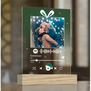 Świąteczne Spotify na szkle akrylowym – Magia Muzyki w Eleganckiej Formie