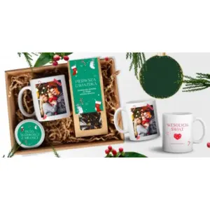 Magia Świąt w Każdym Łyku: Zestaw z Kubkiem, Herbatką i Miodem