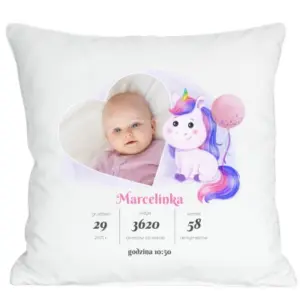 Foto poduszka ze zdjęciem maluszka