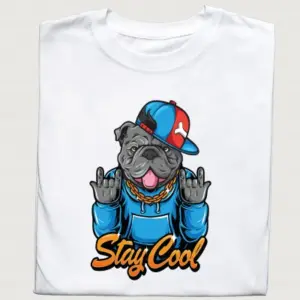 Koszulka z nadrukiem "Stay Cool" | Stylowa i wygodna