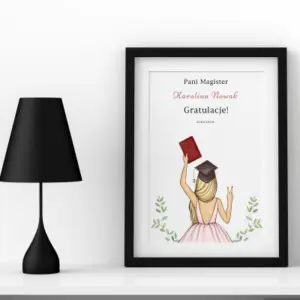 Plakat z Okazji Obrony Pracy Magisterskiej