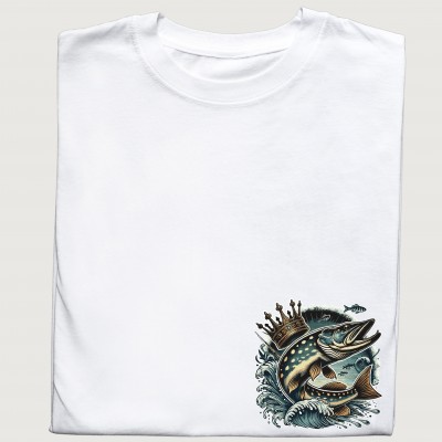 Szczupak Król Wód – Koszulka dla Prawdziwych Wędkarzy