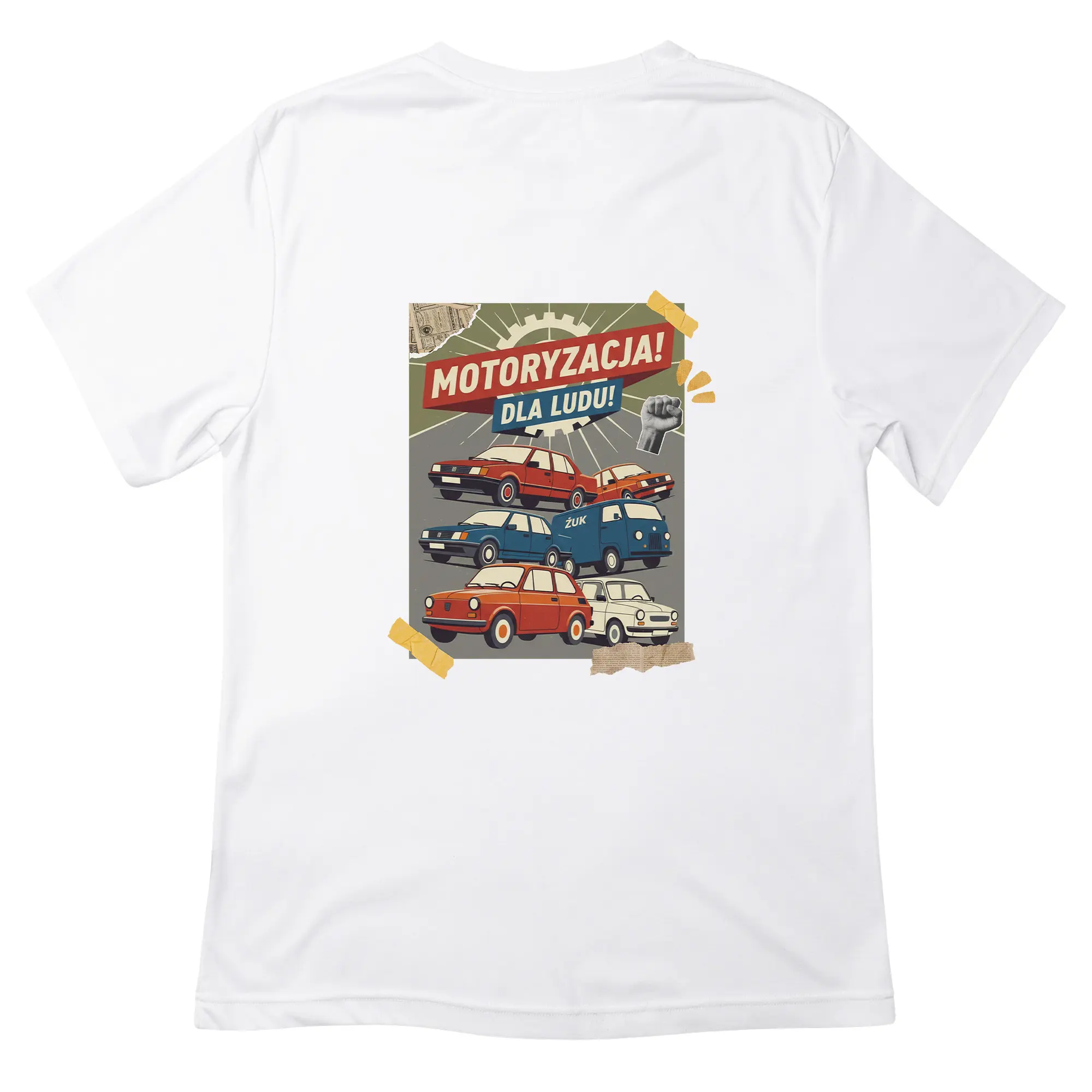 Koszulka z Nadrukiem Motoryzacja PRL – t-shirt dla fana, idealny prezent - obrazek 5