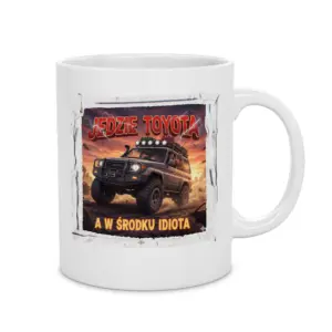 Kubek z Grafiką Toyota – śmieszny prezent dla fana motoryzacji