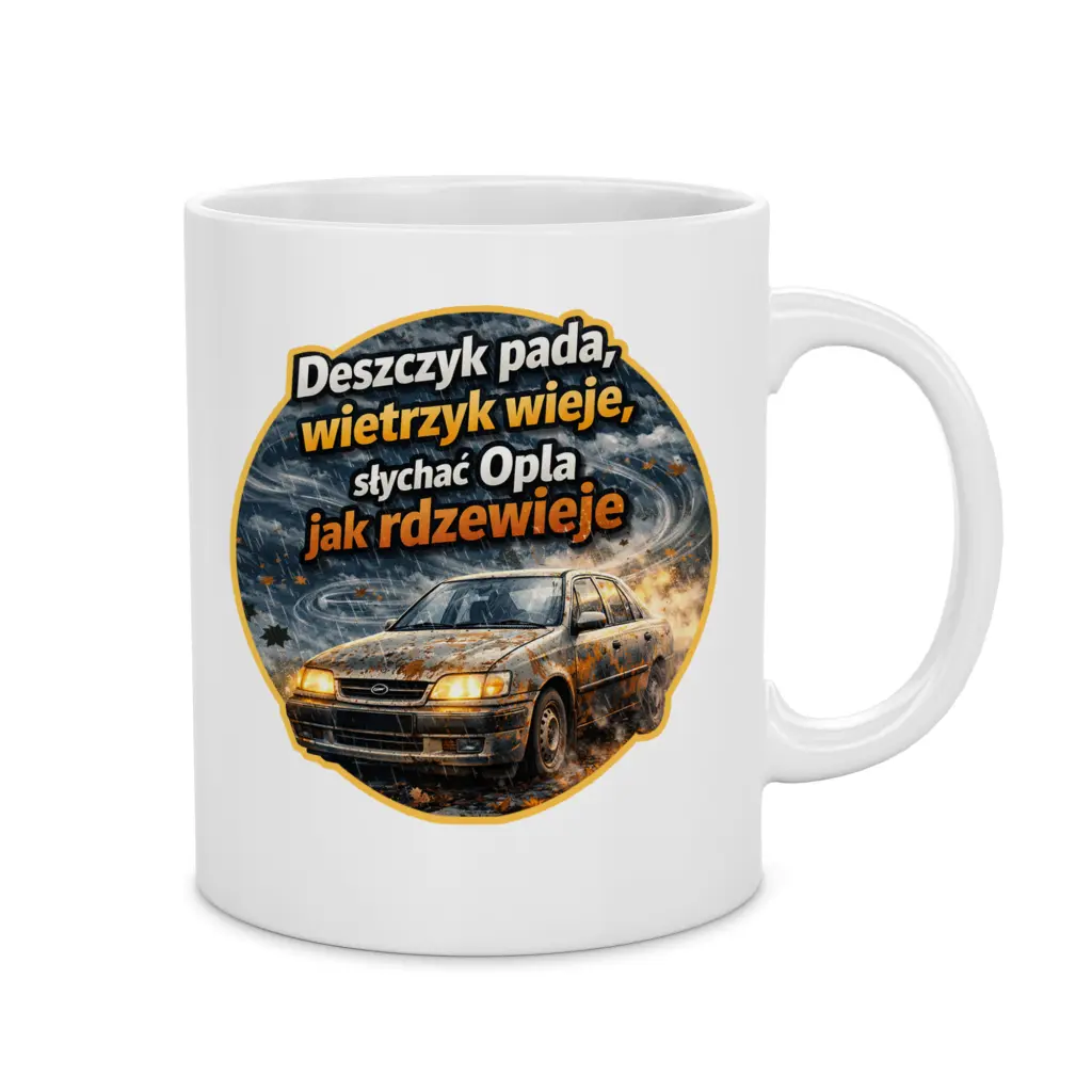Kubek z Grafiką Fan Opla – prezent dla fana motoryzacji