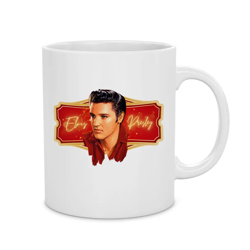 Kubek z Grafiką Elvis  – prezent dla fana rock and rolla