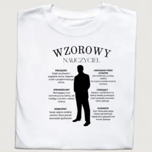Koszulka z Nadrukiem Wzorowy Nauczyciel