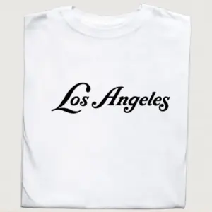 Koszulka Los Angeles – minimalistyczny front i efektowny tył