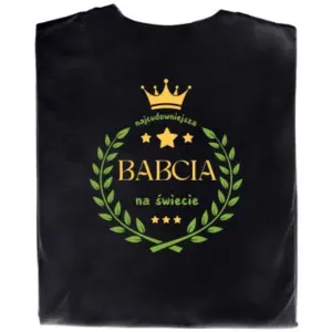 Koszulka z nadrukiem "Najlepsza Babcia na świecie"