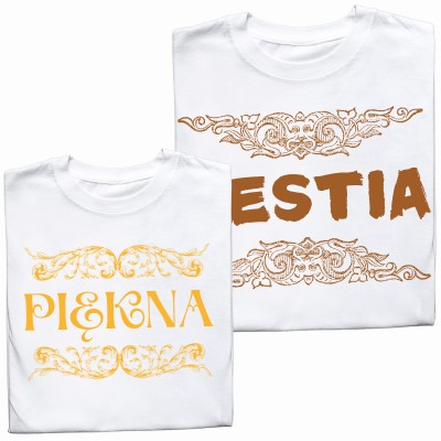 Zestaw koszulek dla Par Piękna & Bestia ❤️