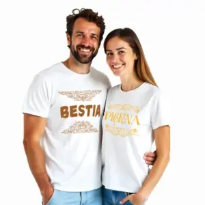 Zestaw koszulek dla Par Piękna & Bestia ❤️