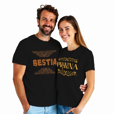 Zestaw koszulek dla Par Piękna & Bestia ❤️