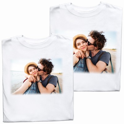 Zestaw T-Shirtów dla Pary King & Queen z Waszym Zdjęciem