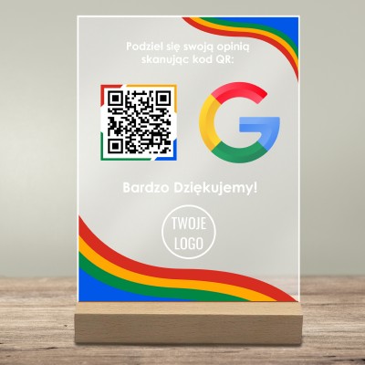 Tabliczka Akrylowa z QR – Zadbaj o Swoją Reputację Online