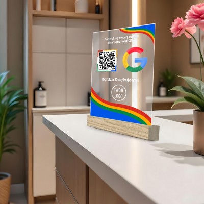 Tabliczka Akrylowa z QR – Zadbaj o Swoją Reputację Online