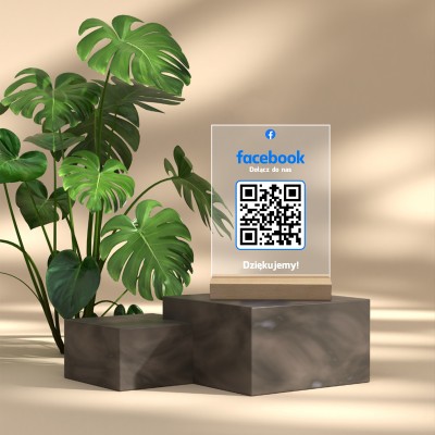 Tabliczka Akrylowa z QR do Facebooka