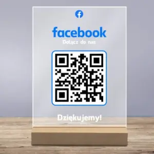 Tabliczka Akrylowa z QR do Facebooka