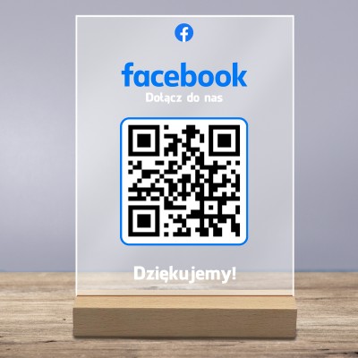 Tabliczka Akrylowa z QR do Facebooka