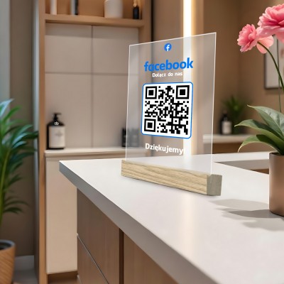 Tabliczka Akrylowa z QR do Facebooka