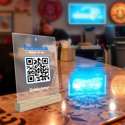 Tabliczka Akrylowa z QR do Facebooka