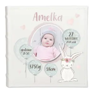 Album metryczka ze zdjęciem Chrzest Roczek