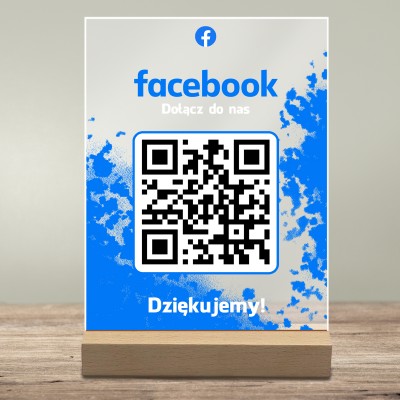 Tabliczka Akrylowa z QR do Facebooka