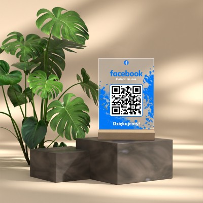 Tabliczka Akrylowa z QR do Facebooka