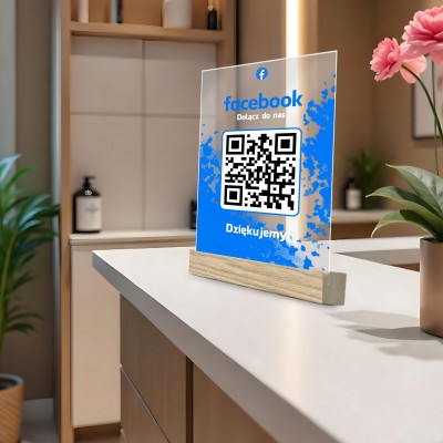 Tabliczka Akrylowa z QR do Facebooka