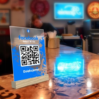 Tabliczka Akrylowa z QR do Facebooka