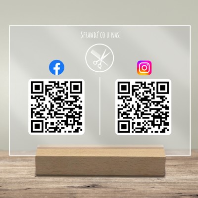 Twoje Social Media w Jednym Miejscu - Tabliczka z QR