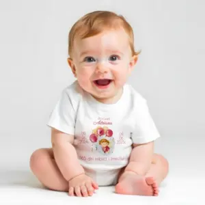 Koszulka z nadrukiem „365 Dni Miłości i Śmiechu” – Pierwsze Urodziny