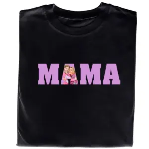 Koszulka „MAMA” z Personalizowanym Nadrukiem – Idealny Prezent Dla Twojej Mamy!