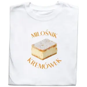 Koszulka „Miłośnik Kremówek” – Słodki Humor na Co Dzień!