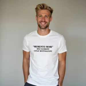 Koszulka z nadrukiem "Memento Mori"
