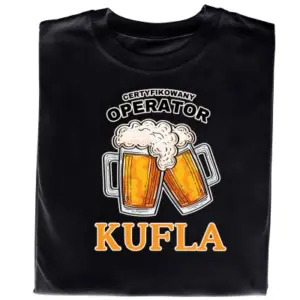 Koszulka „Certyfikowany Operator KUFLA” – Dla Prawdziwego Mistrza Piwa