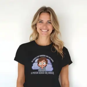 Koszulka z nadrukiem „Są chwile, gdy cudownie jest być mamą,