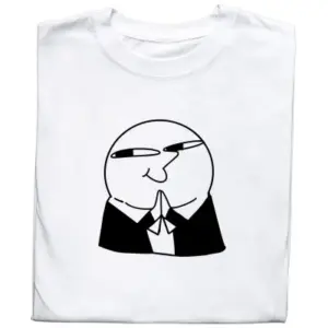 Koszulka z nadrukiem śmiesznej minki – styl i humor w jednym