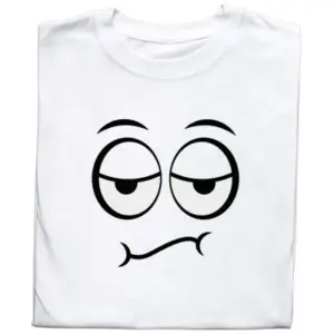 Koszulka z nadrukiem śmiesznej minki – styl i humor w jednym