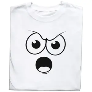 Koszulka z nadrukiem śmiesznej minki – styl i humor w jednym