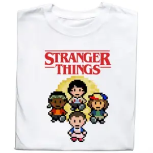 Koszulka z nadrukiem Stranger Things – Styl retro i klimat Hawkins