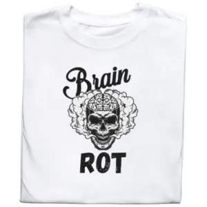 Koszulka z nadrukiem "Brainrot" – styl, który mówi wszystko